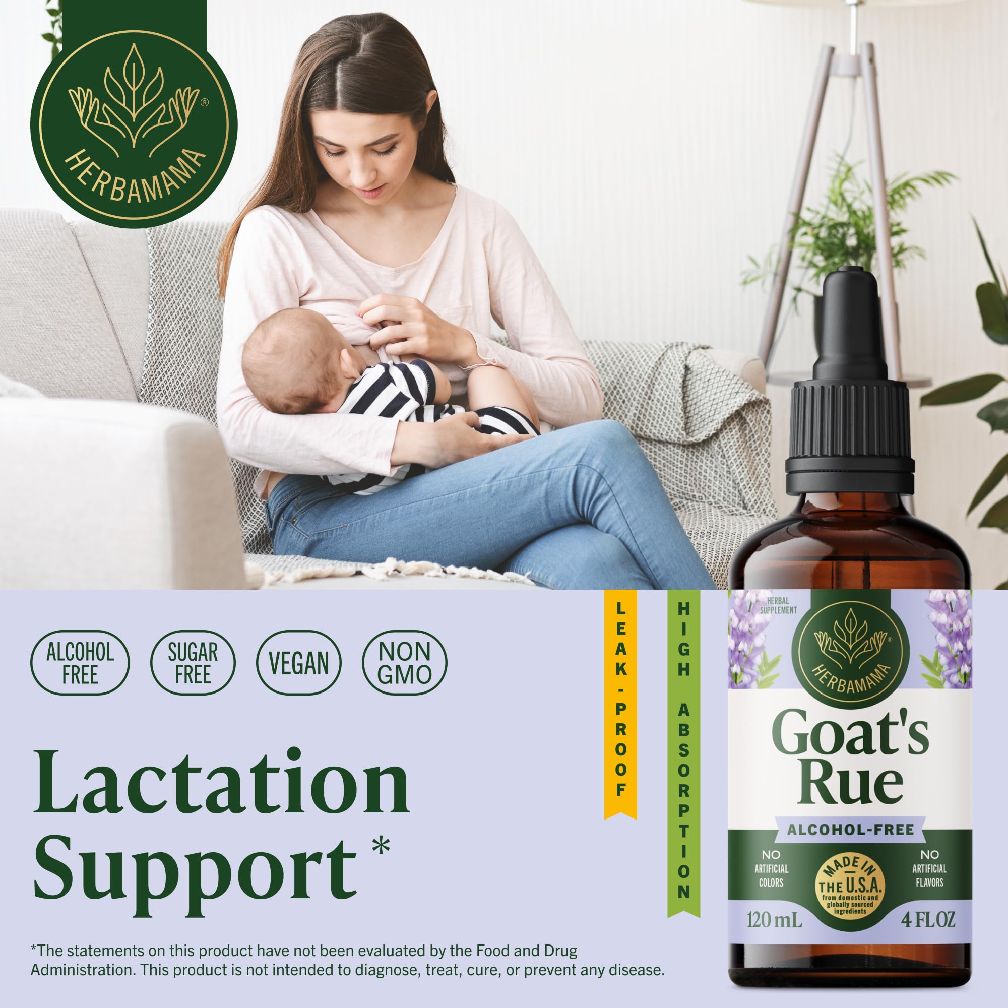 Gouttes HERBAMAMA – dosage précis pour l'allaitement quotidien