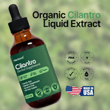 HERBANA coriandre extrait liquide: étiquette claire et origine USA mis en avant.