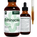 HERBANA MANUFACTURING Échinacée: bouteille d extrait pur et biologique