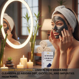 Masque visage fait maison avec charbon bambou par Herbes Botanica.