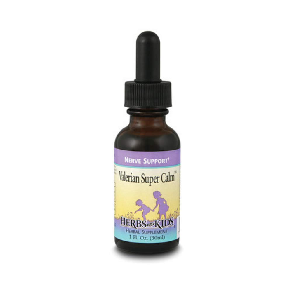 Herbes Pour Enfants Valériane Super Calme – bouteille pour favoriser un rituel du soir apaisant.