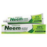 HERBEVER Neem Actif Dentifrice emballage du lot de 3, pratique.