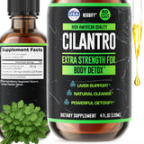 HERBIFY Cilantro Tincture, bouteille 4 onces, soutien détox et antioxydants pour le corps.