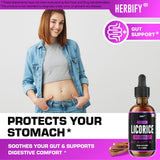 HERBIFY Extrait de réglisse – doseur-gouttes facilitant un dosage précis.