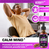 HERBIFY Extrait de réglisse – gouttes-transparentes, texture naturelle et expérience sensorielle.