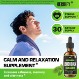 HERBIFY Mélisse officinale, étiquette recto, soutien potentiel du bien-être mental et de l'immunité.