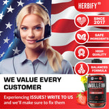 HERBIFY Mullein Drops, présentation dans un verre, pratique pour votre routine bien-être.