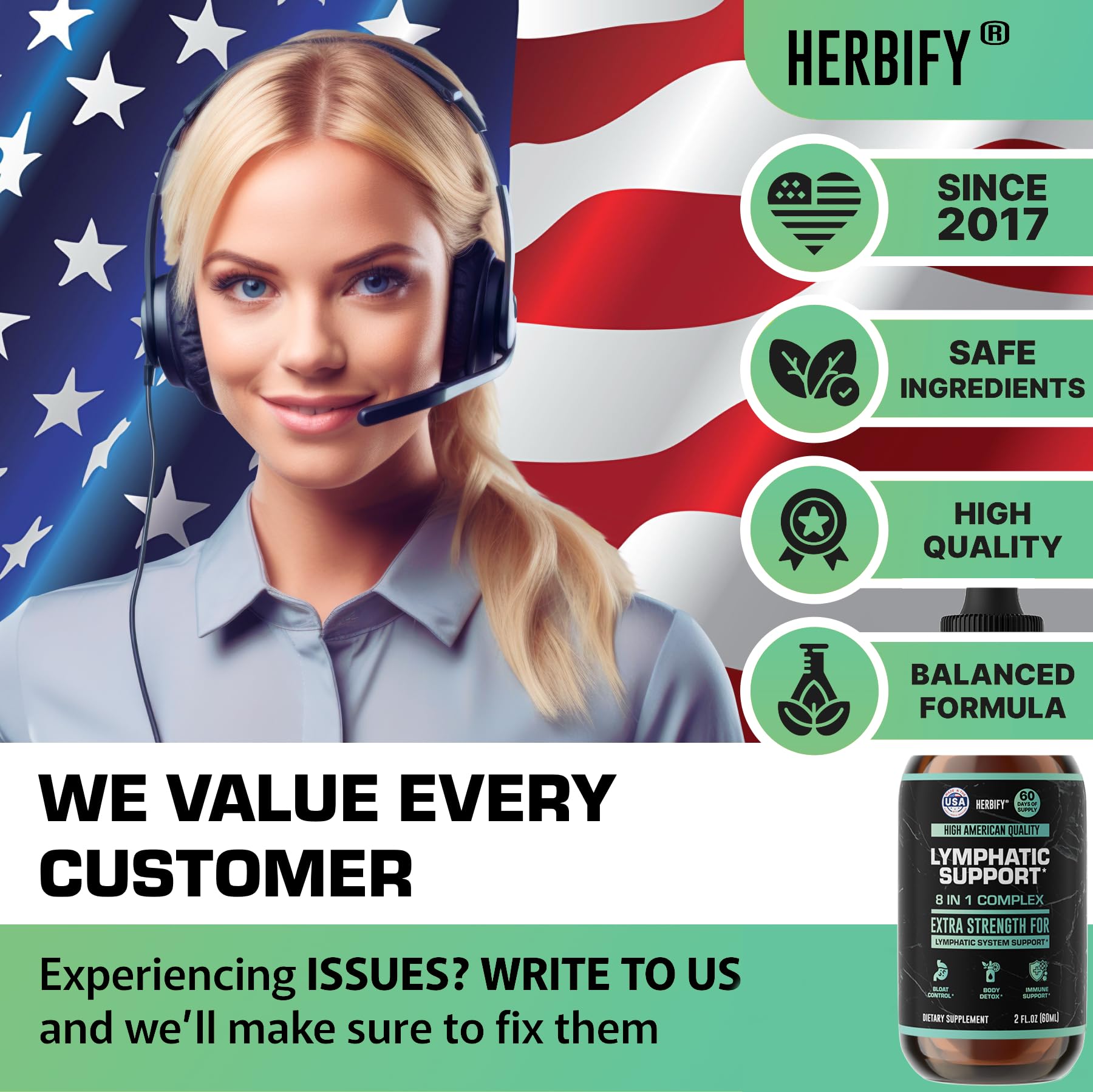 Routine detox HERBIFY – flacon et gouttes pour digestion légère.