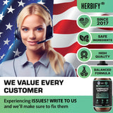 Routine detox HERBIFY – flacon et gouttes pour digestion légère.