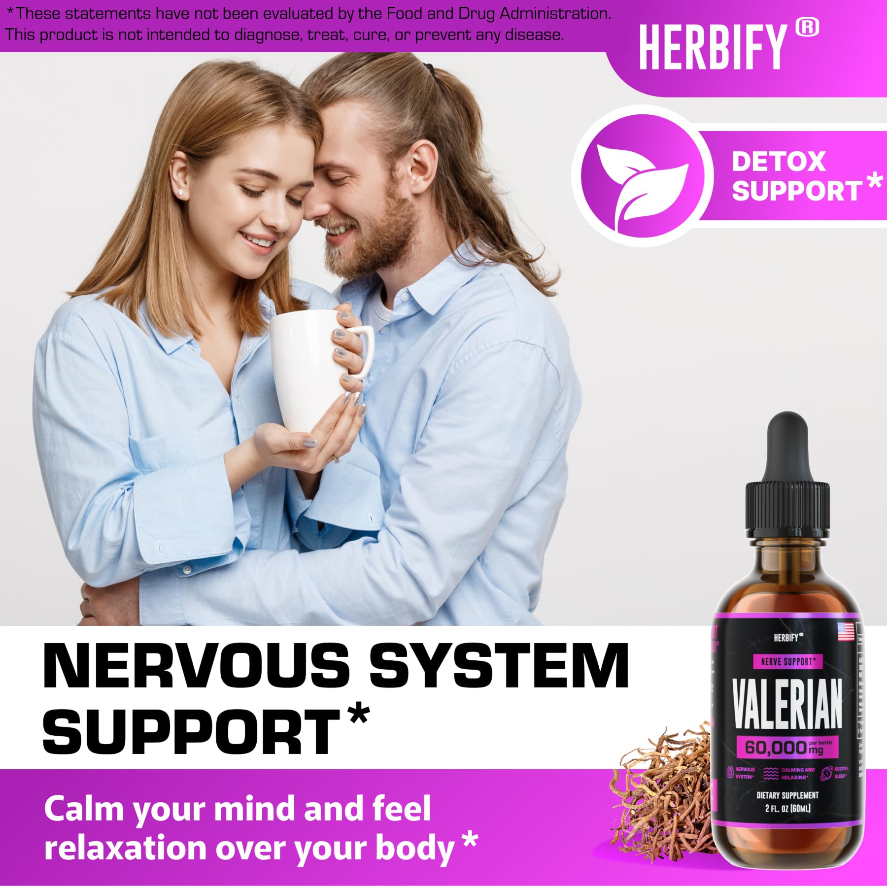 Utilisation facile des gouttes HERBIFY pour favoriser un sommeil paisible.