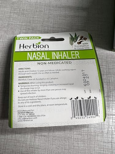 Herbion inhalateur nasal menthol camphre, flux clair.