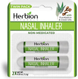 Herbion inhalateur nasal, paquet 2, pratique à emporter.