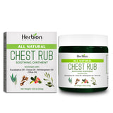 HERBION Naturals baume thoracique apaisant pour congestion et toux.