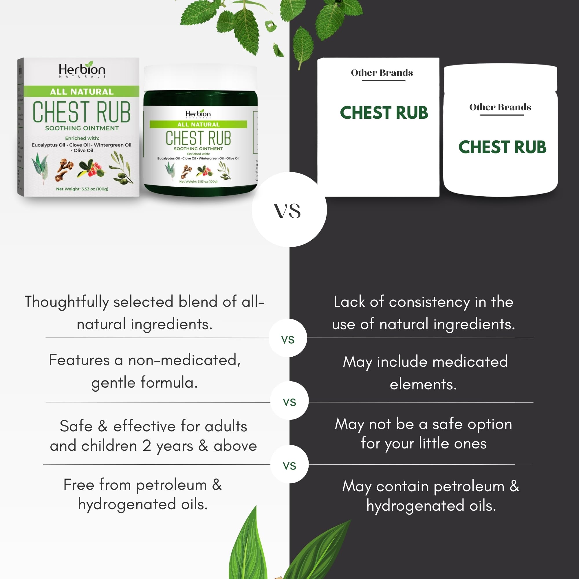 HERBION Naturals huiles naturelles olive et eucalyptus pour soin quotidien.