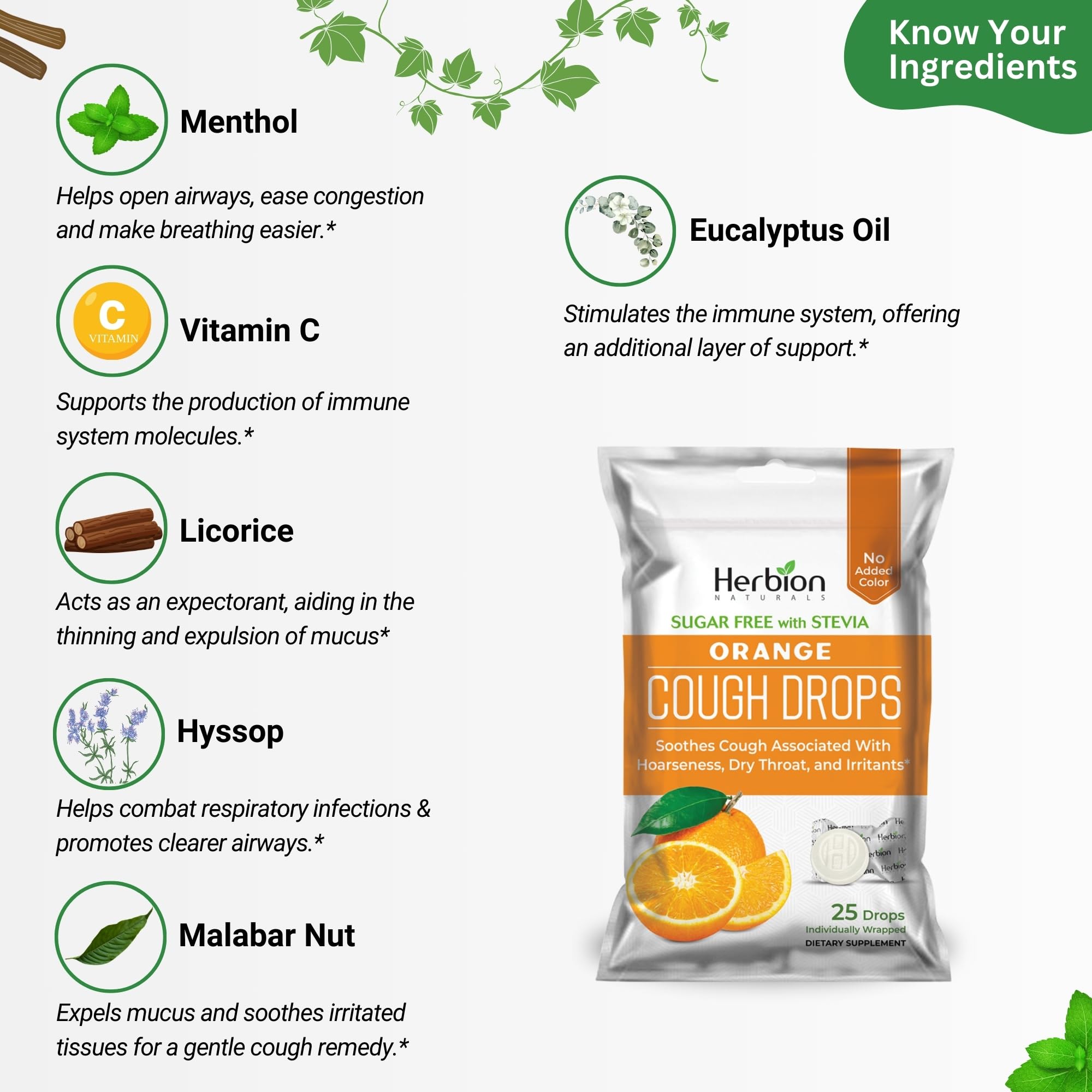 Étui-pastilles orange HERBION Naturals, format pratique pour tout jour