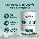 HERBION Shilajit avec 82 pour cent d'acide fulvique, biodisponibilité potentielle.