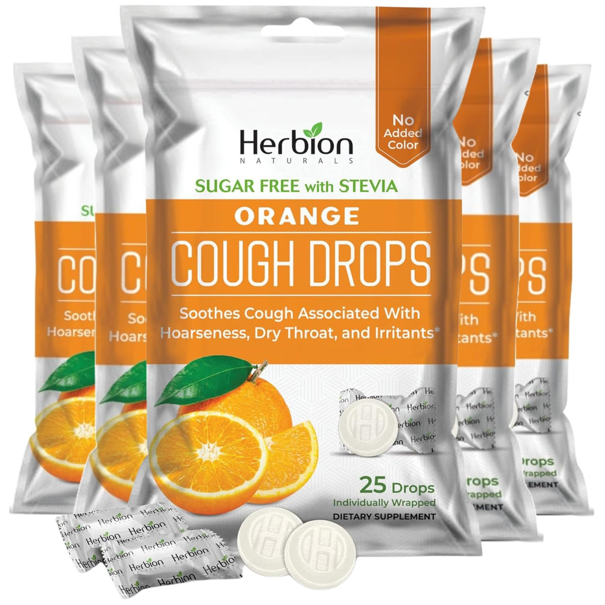 HERBION Naturals pastilles-toux orange, soulagement rapide lors de déplacements