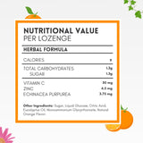 Pastilles orange HERBION Naturals saveur naturelle et agréable.
