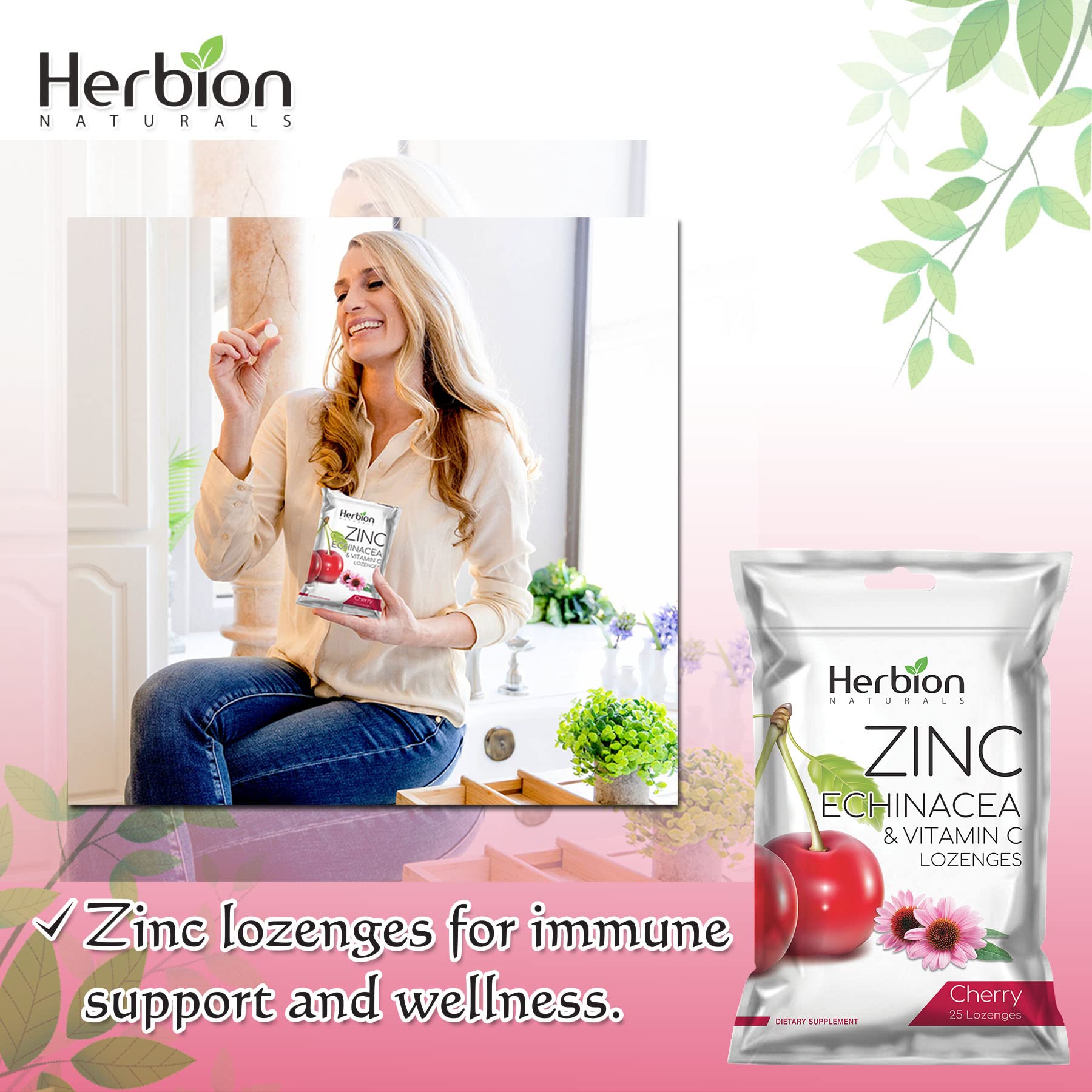 HERBION pastilles cerise adultes, pratique pour le quotidien.