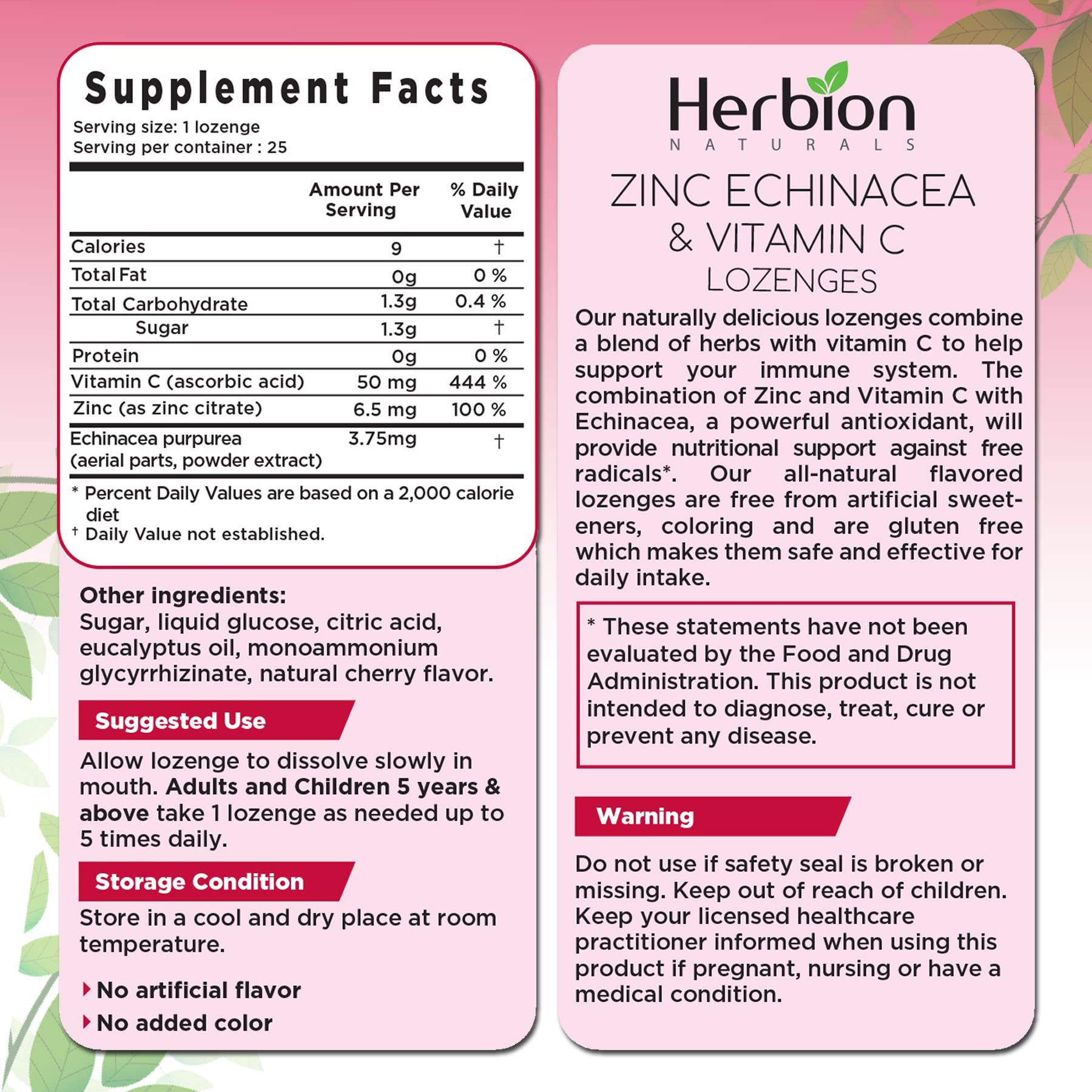 HERBION pastilles cerise pochette, faciles à transporter au travail ou à l’école.