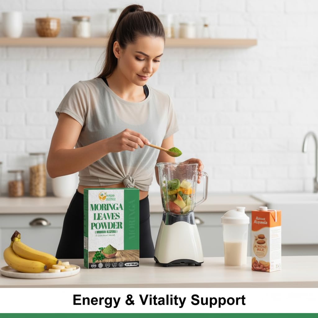 Herbes Botanica Moringa smoothie-verre : parfait dans un smoothie rafraîchissant.