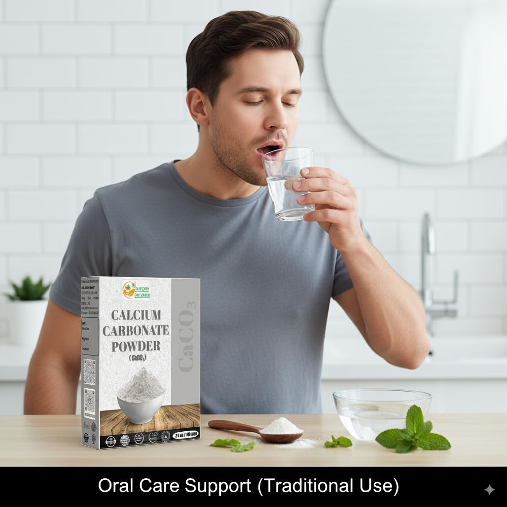 Herbs Botanica Calcium Carbonate, poudre adaptée sans gluten et végane pour diverses recettes.