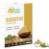 Herbs Botanica Poudre Guduchi emballage pratique pour utilisation quotidienne.