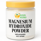 Herbs Botanica poudre d'hydroxyde de magnésium en sachet refermable, idéale pour recettes faits maison.