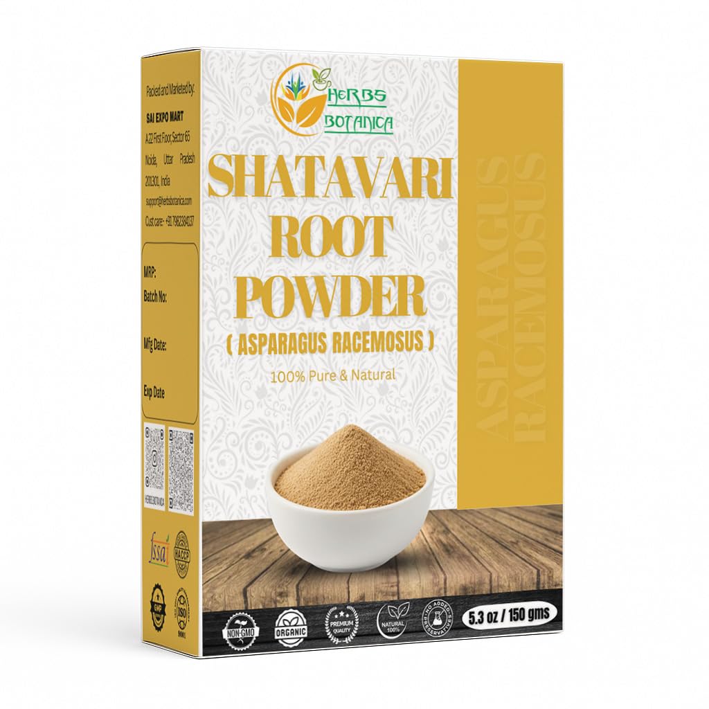 Herbs Botanica Shatavari poudre naturelle prête à infuser dans le thé