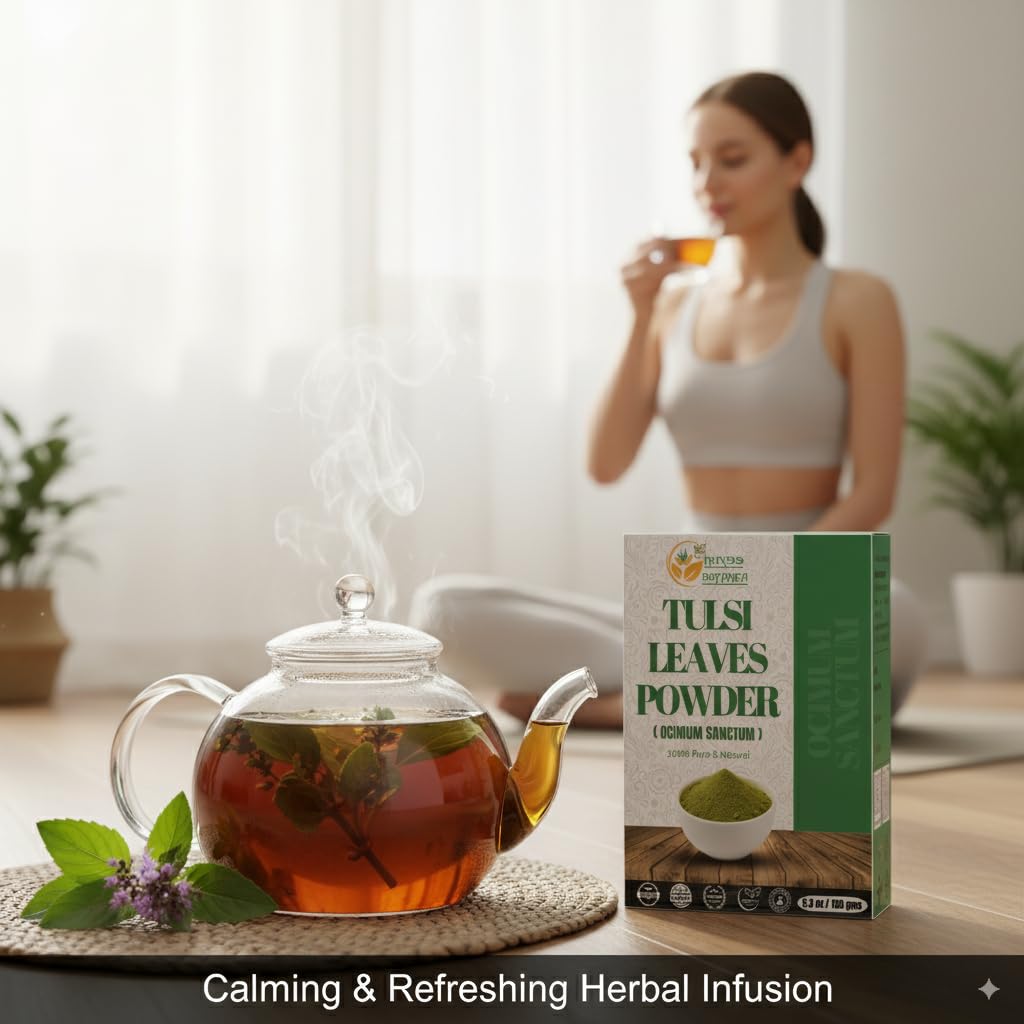 Utilisation polyvalente de Tulsi en poudre dans boissons et recettes.