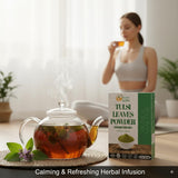 Utilisation polyvalente de Tulsi en poudre dans boissons et recettes.