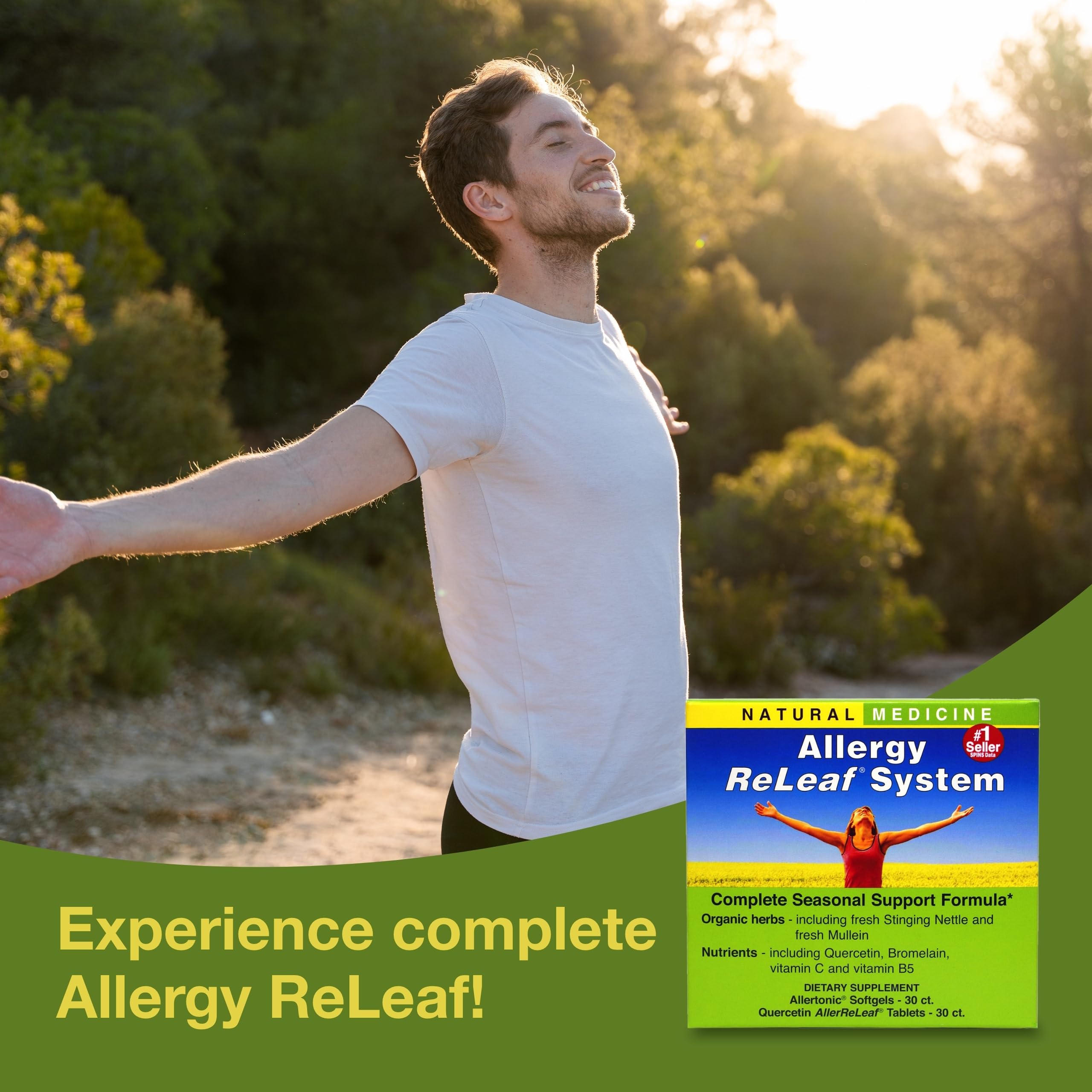 Ingrédients naturels du Système Allergy ReLeaf par Herbs, Etc.