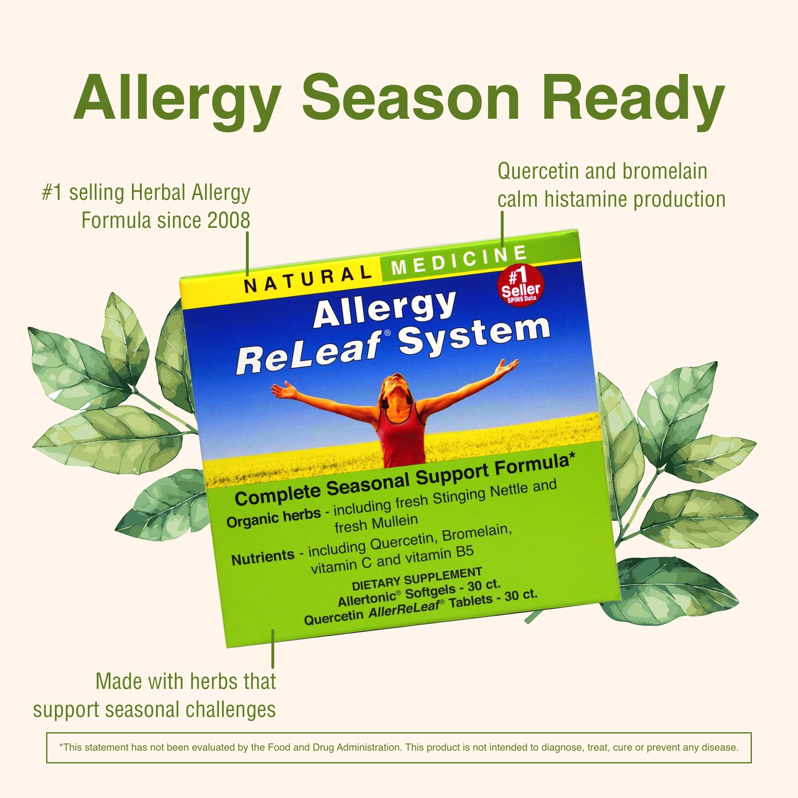 Système Allergy ReLeaf: soutien potentiel des sinus et des yeux