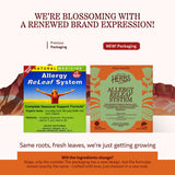 Herbs Etc. Allergy ReLeaf System – etiquette et emballage visibles pour une utilisation facile