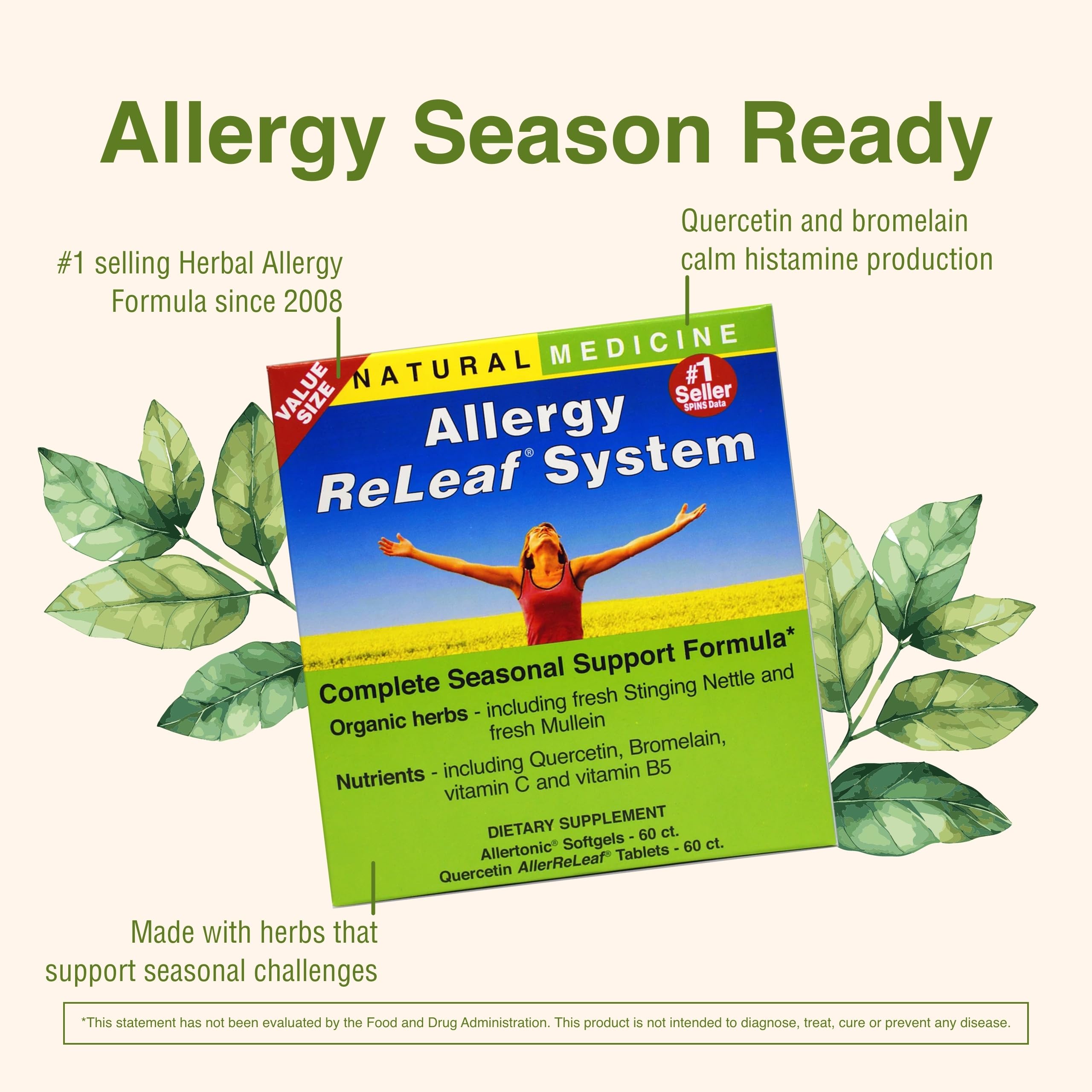 Herbs Etc. Allergy ReLeaf System – ingrédients d'origine naturelle pour le confort