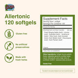 Allertonic – vue des ingrédients clés: ortie piquante, prêle et réglisse.
