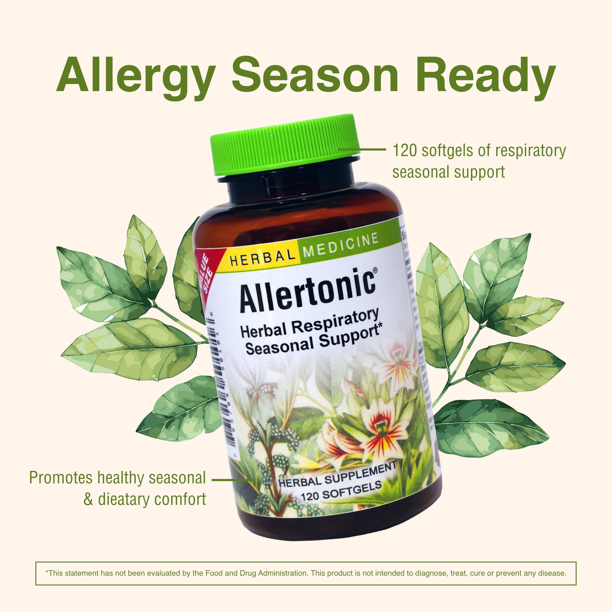 Allertonic – gélules molles prêtes à être avalées avec de l'eau.