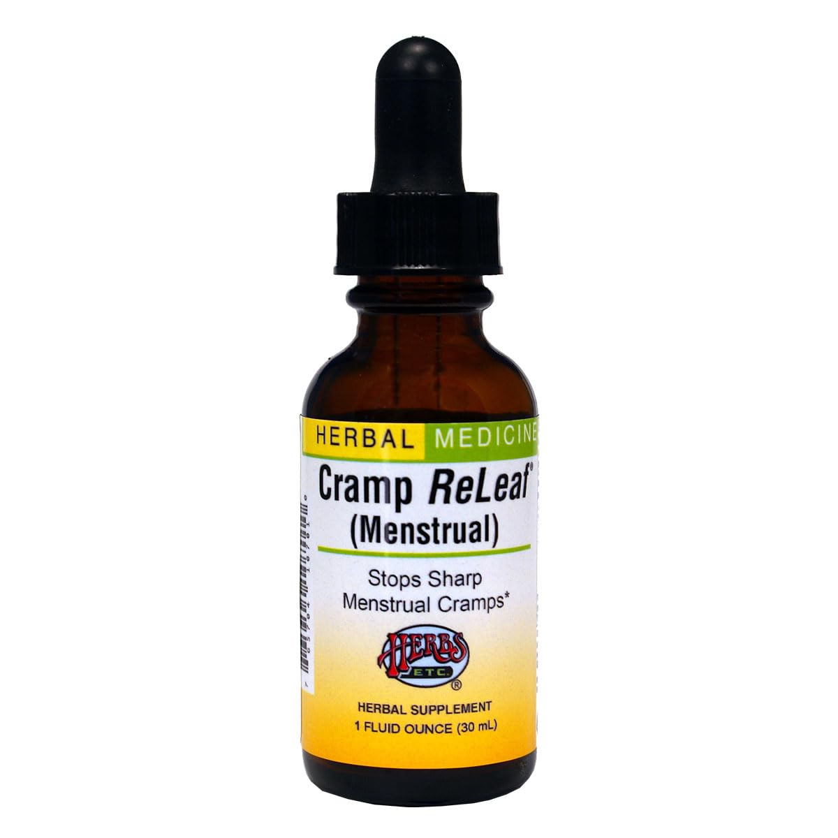 Cramp ReLeaf d'Herbs Etc. – bouteille de gélules prête à soutenir le confort menstruel