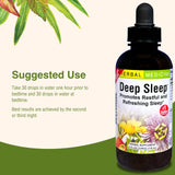 Herbs Etc. Deep Sleep: dose de 30 gouttes pour le rituel nocturne.
