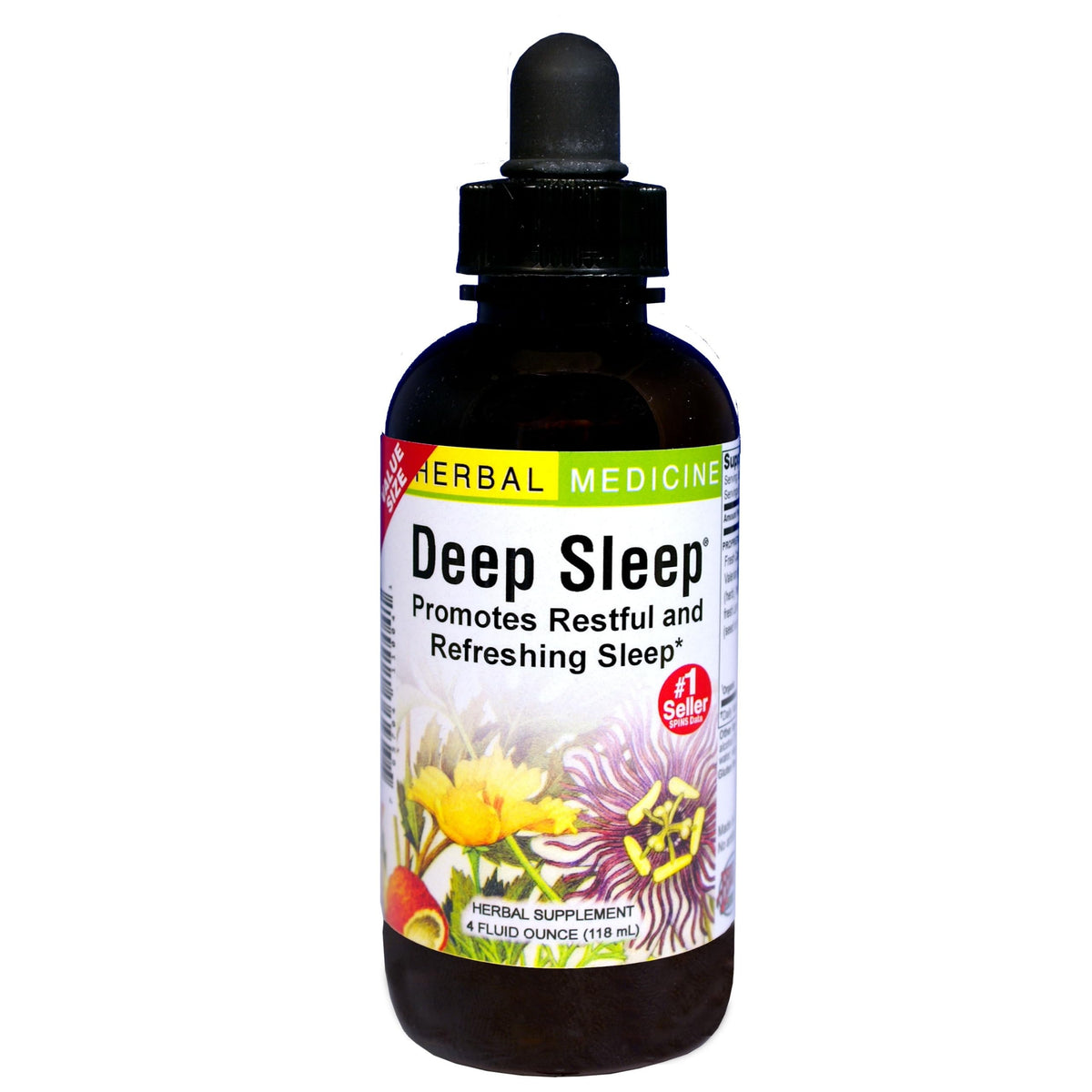 Herbs Etc. Deep Sleep: flacon-gouttes prêt à l'usage pour un sommeil plus serein.