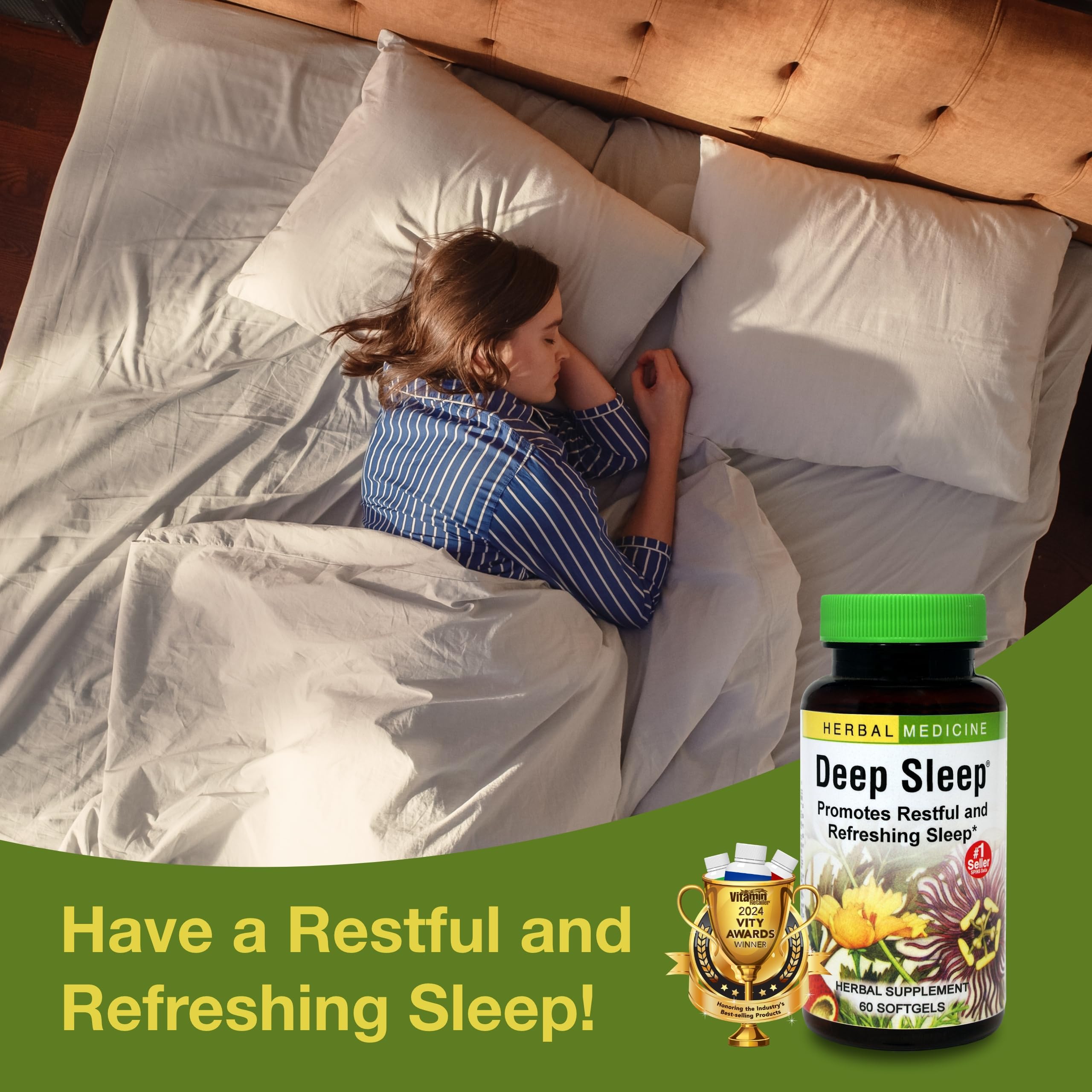 Herbs Etc. Deep Sleep: camomille comme ingrédient clé pour la détente.