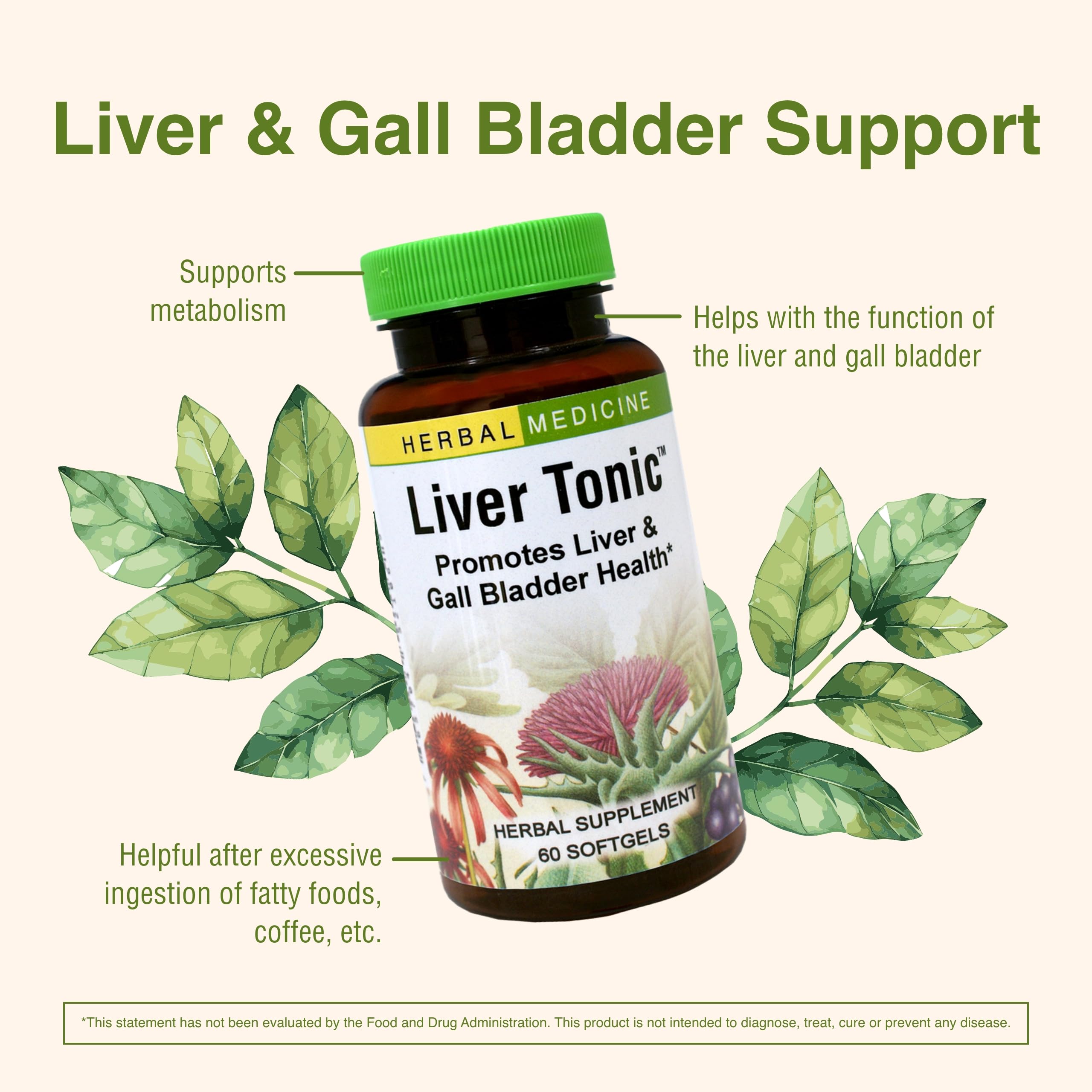 Herbs Etc – dose quotidienne en capsule, prise avec eau.