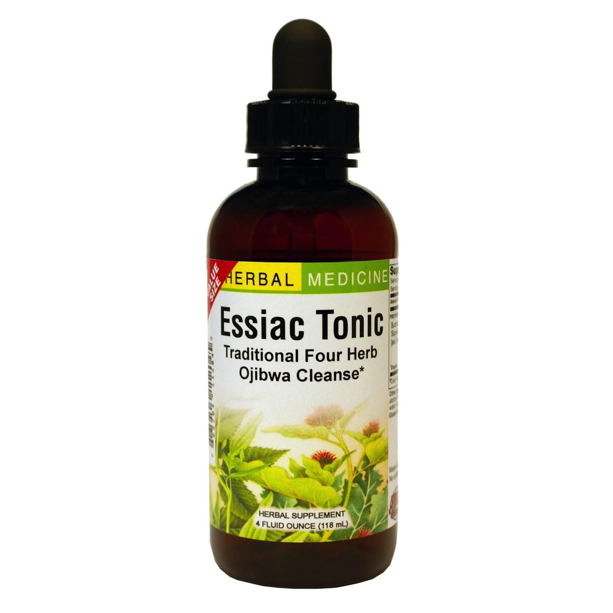 Herbs Etc. Essiac Tonic, bouteille 4 oz prête à l’emploi pour un soutien naturel.