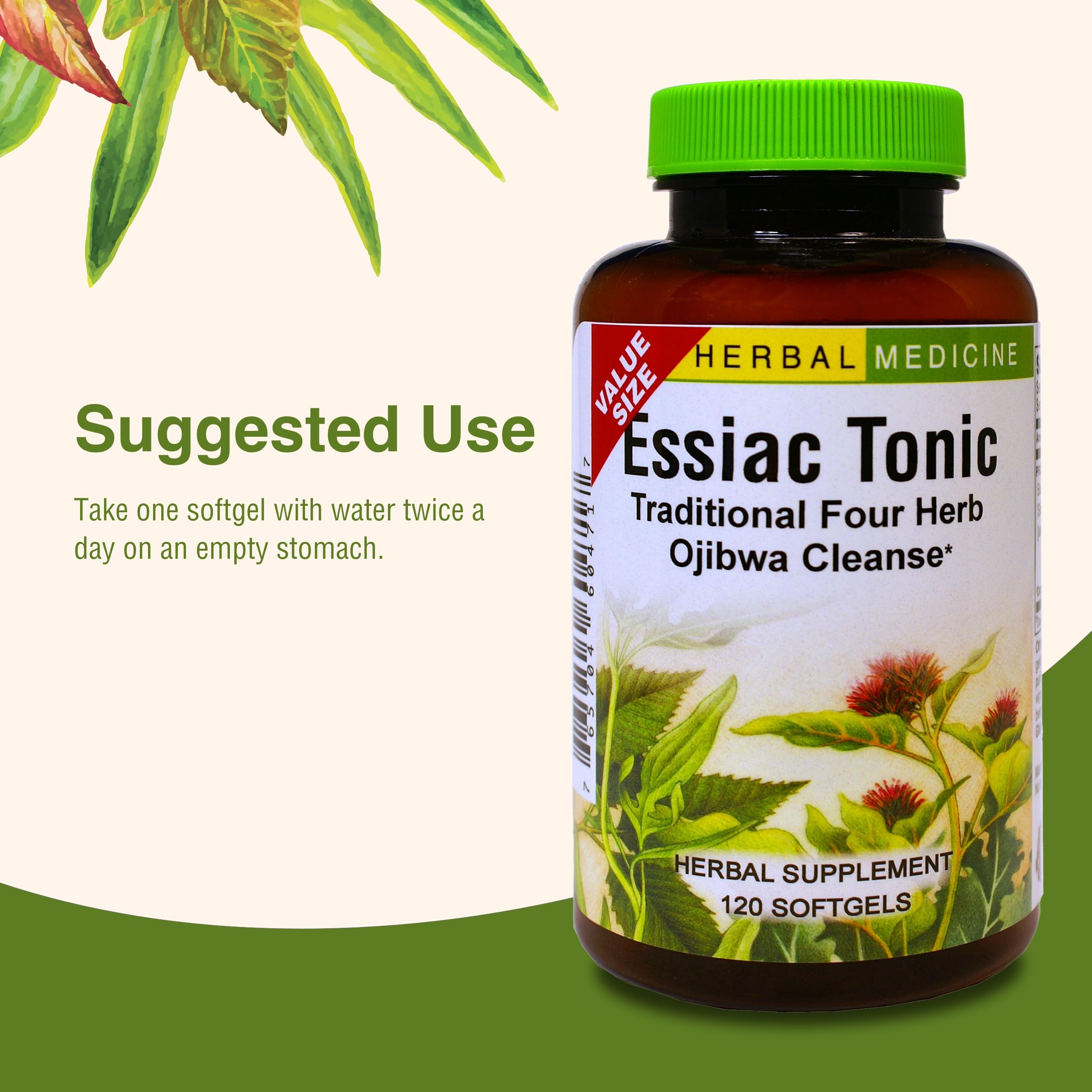 Herbs Etc. Essiac Tonic Softgels – composition herbacée pouvant soutenir les mécanismes naturels.