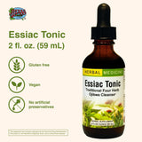 Herbs Etc. Essiac Tonic Verre-eau : mélange simple dans l'eau pour une routine rapide.