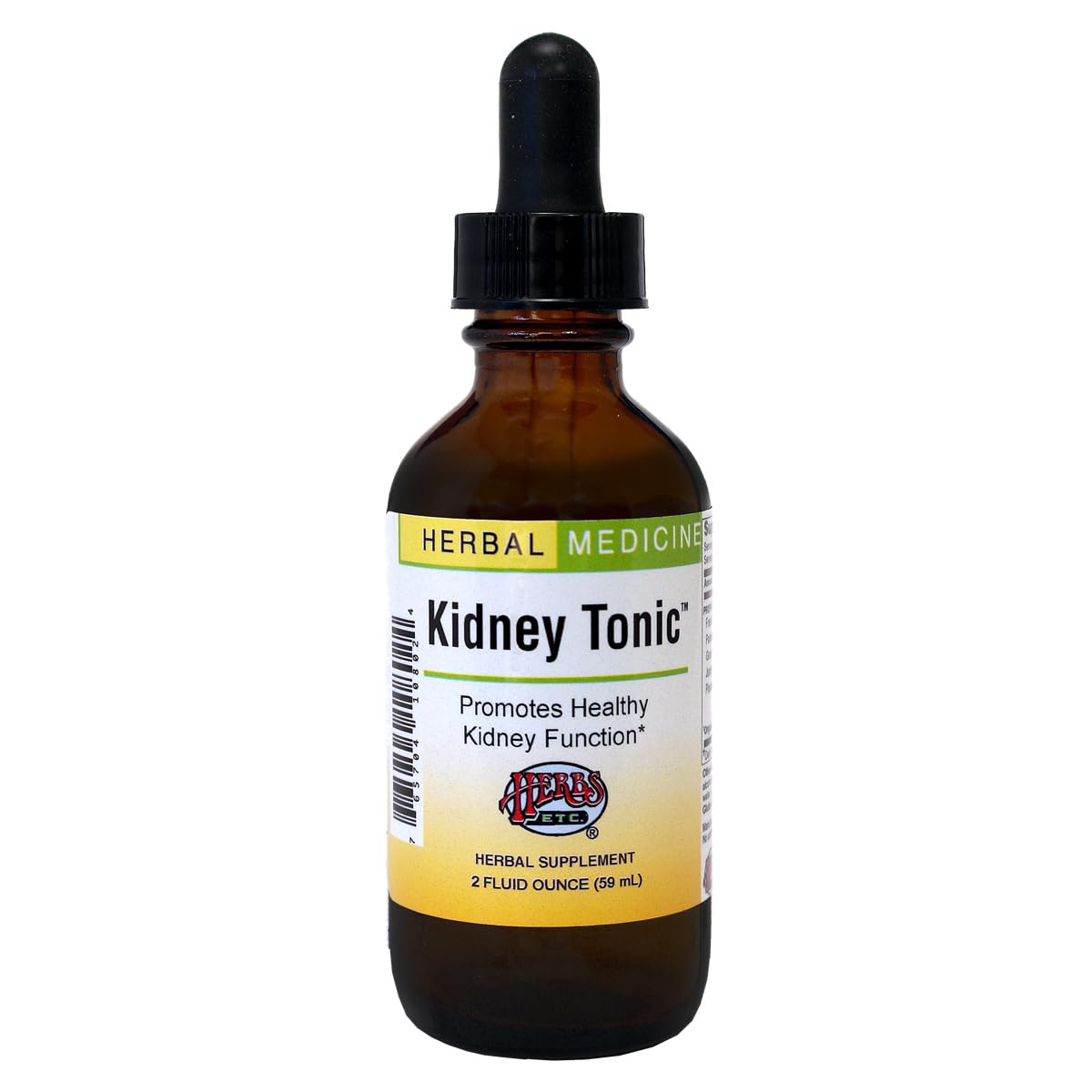 Herbs, Etc. Kidney Tonic - bouteille avec gélules et soutien rénal potentiel.