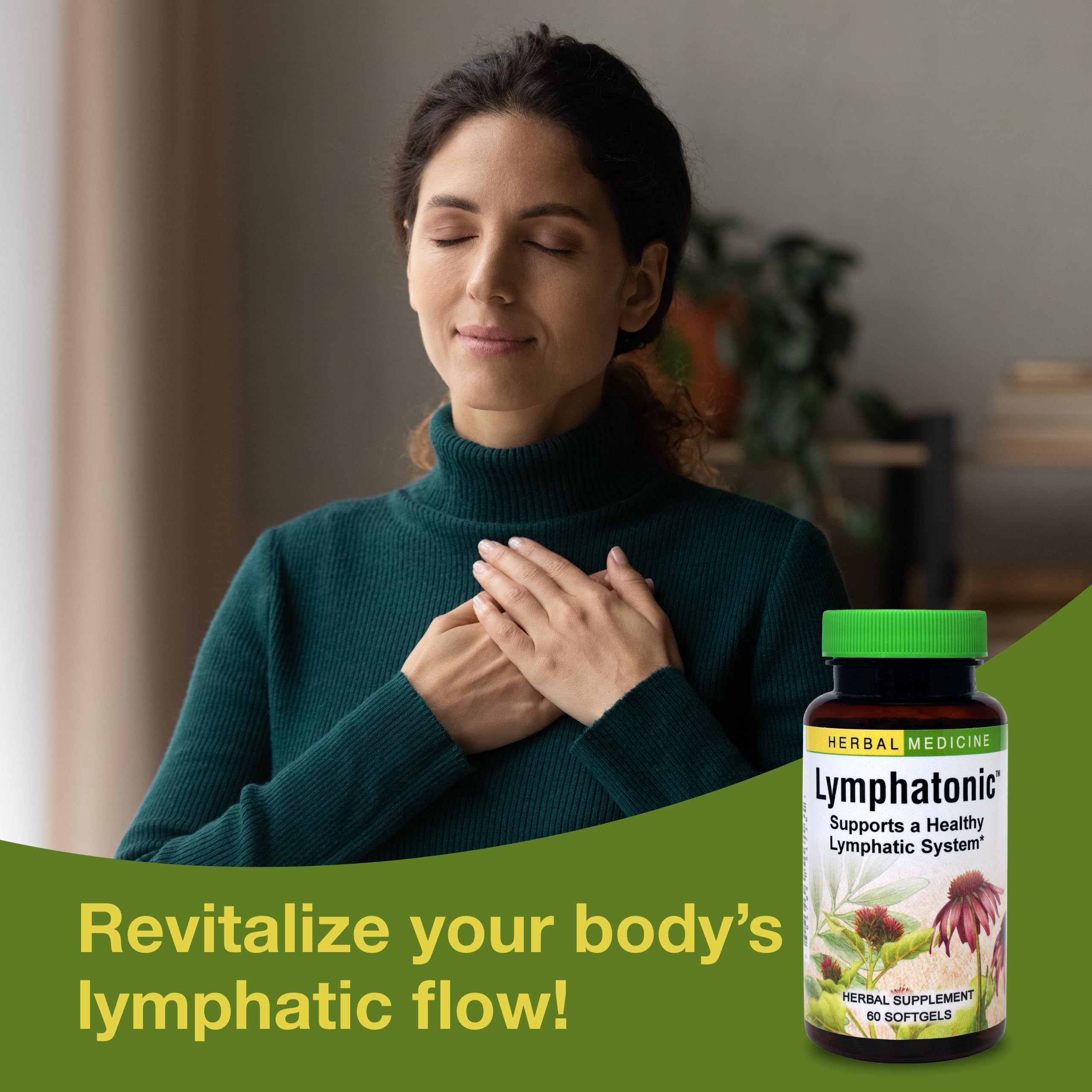 Herbs Etc. Lymphatonic – dosage simple: trois gélules par jour dans votre routine.