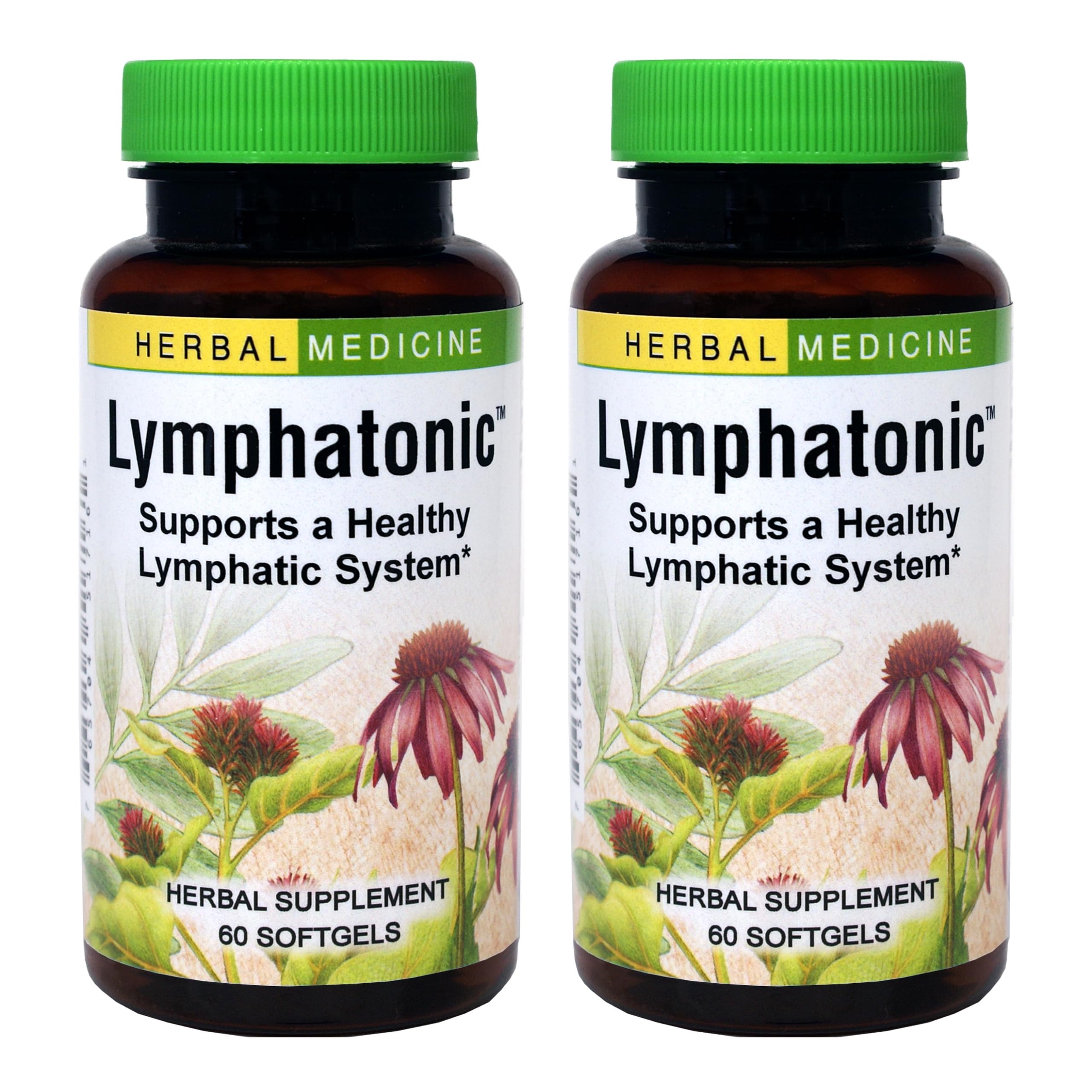 Herbs Etc. Lymphatonic: bouteille visible et soutien potentiel du système lymphatique.