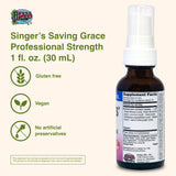 Herbs Etc. Singer's Saving Grace – Bouteille compacte: usage rapide et pratique en déplacement.