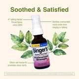 Herbs Etc. Singer's Saving Grace – dosage simple: deux pulvérisations, utilisation facile